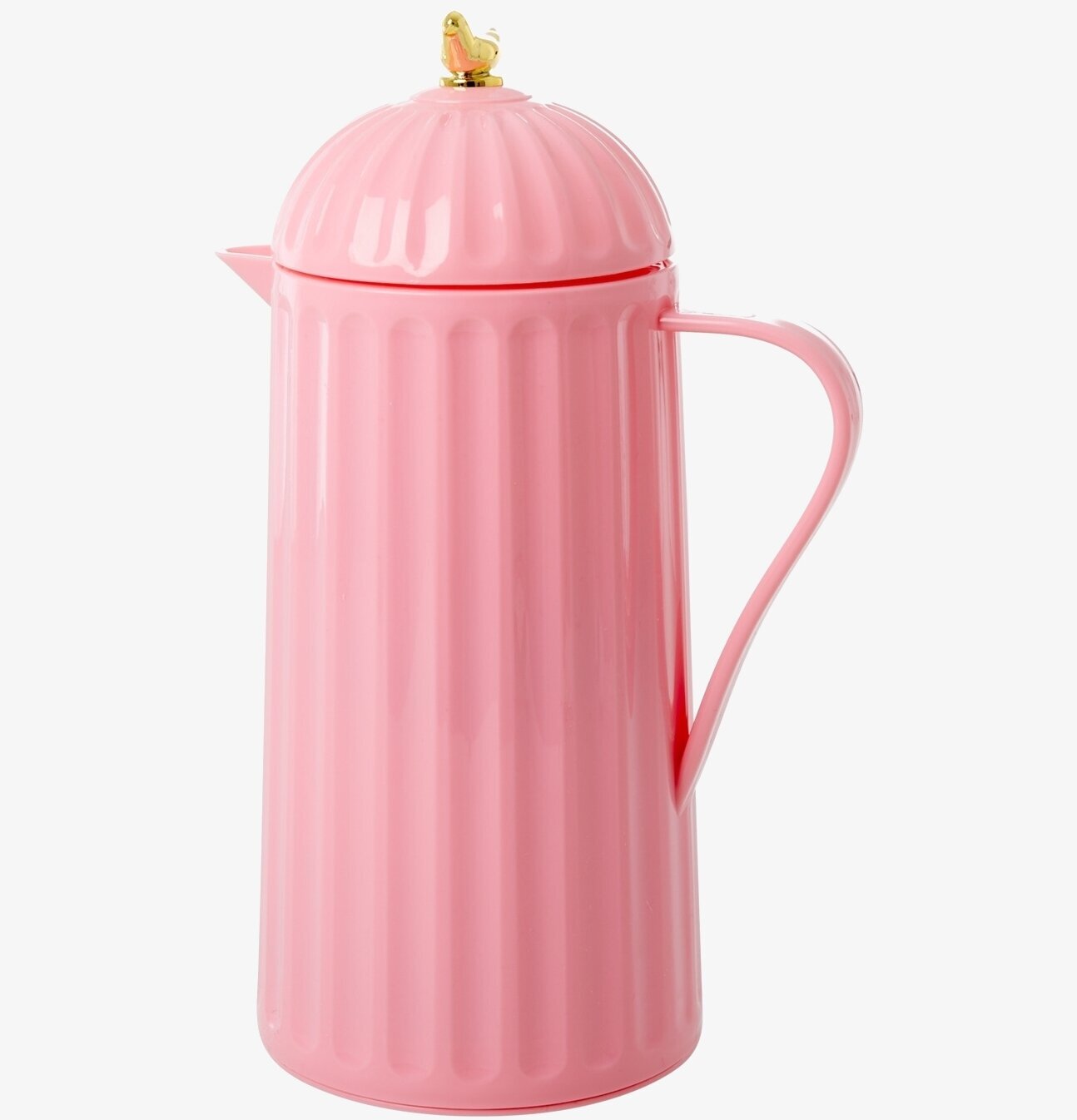 Termos Gold Bird Bubblegum Pink från Rice med fågelhandtag