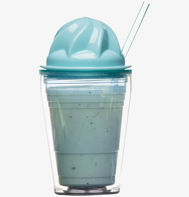 Sweet Milkshake Grön från Sagaform, transparent plastbägare