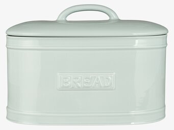 Bild av ljusblå oval brödbox med stilren design