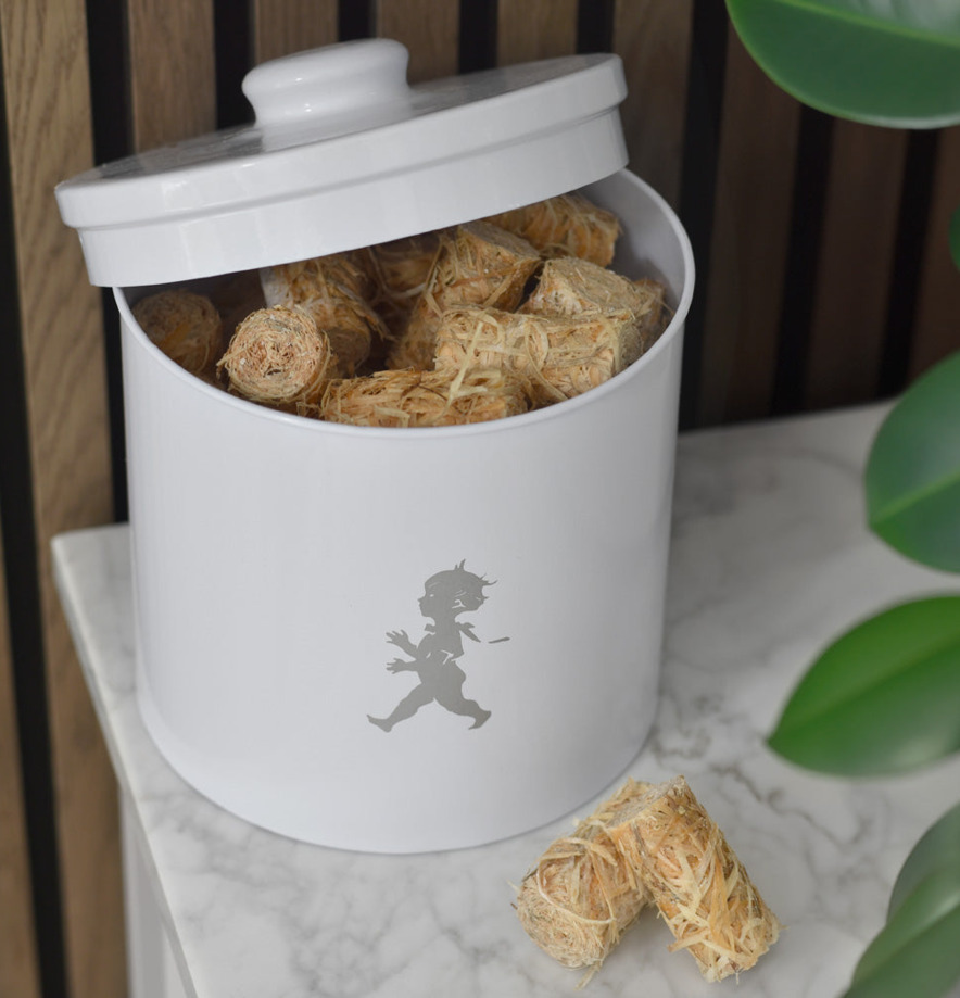 Solstickan Förvaringsburk – Braständare Träull - Vit