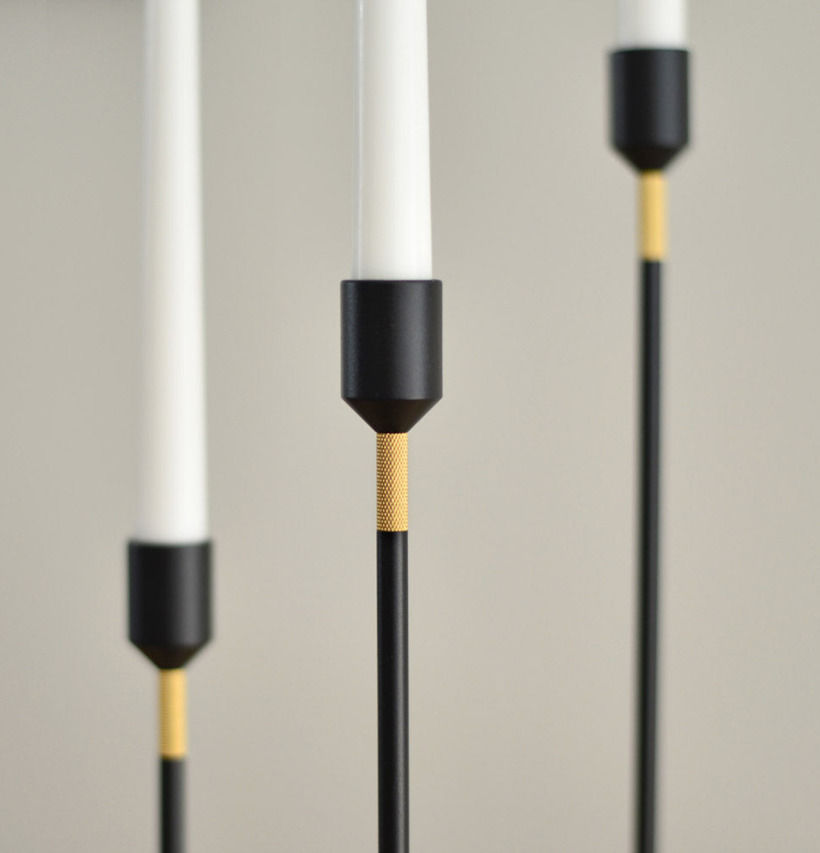 Ljusstake Three Stars Svart 27cm från Solstickan