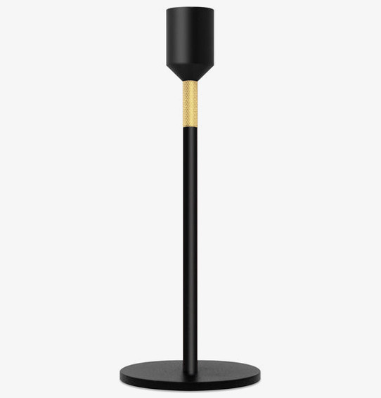 Ljusstake Three Stars Svart 19cm från Solstickan