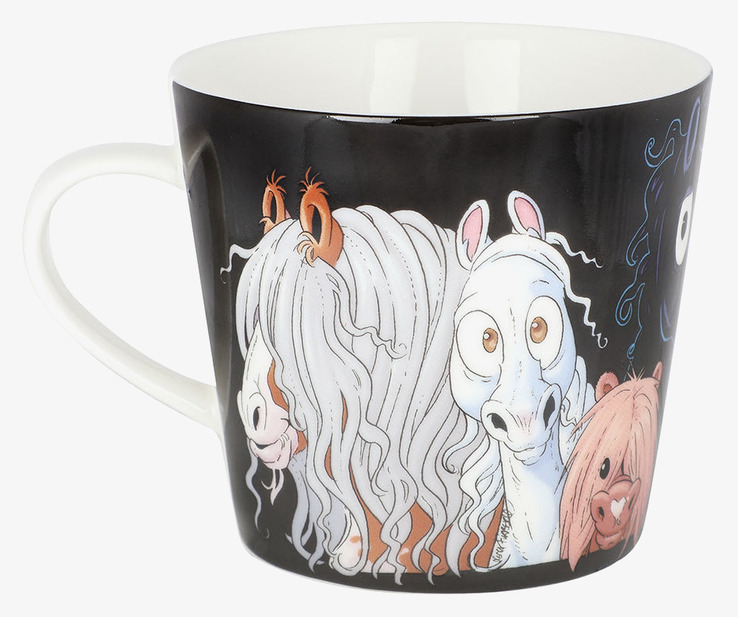 Mugg Svart - Hästen Mulle från Lena Furberg by Martinex