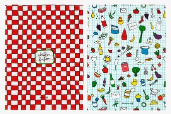 Bild av charmiga kökshanddukar med lekfull design