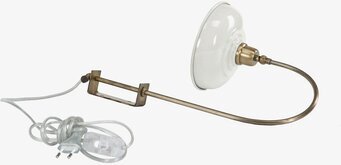 Bild av vintage-inspirerad vägglampa med emaljfinish