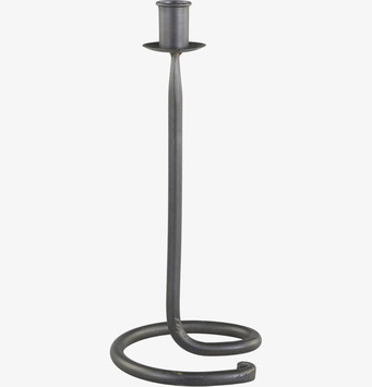 Bild av elegant svart ljusstake i minimalistisk stil