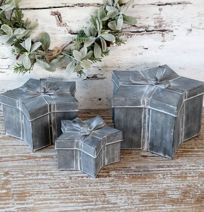 Bild av dekorativa stjärnformade förvaringsaskar