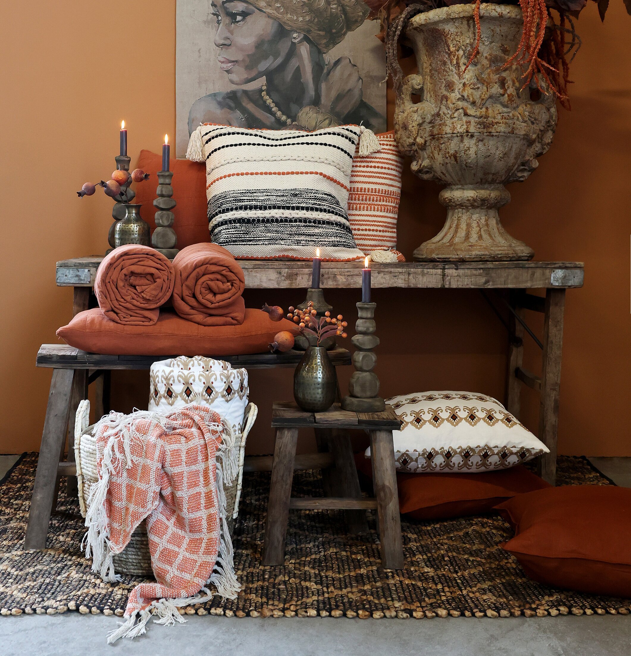 Bild av stilfull heminredning med rustik charm