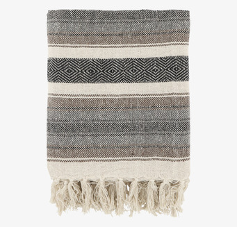 Bild av stilren pläd med geometriskt mönster