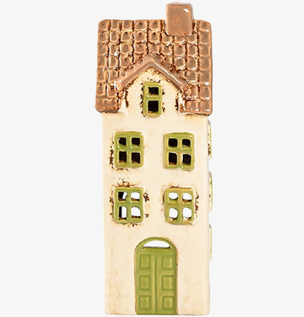 Ljuslykta Hus Creme från Det Gamle Apotek i keramik