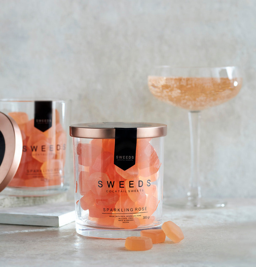 Sparkling Rosé - Sweeds Cocktail Sweets Godis