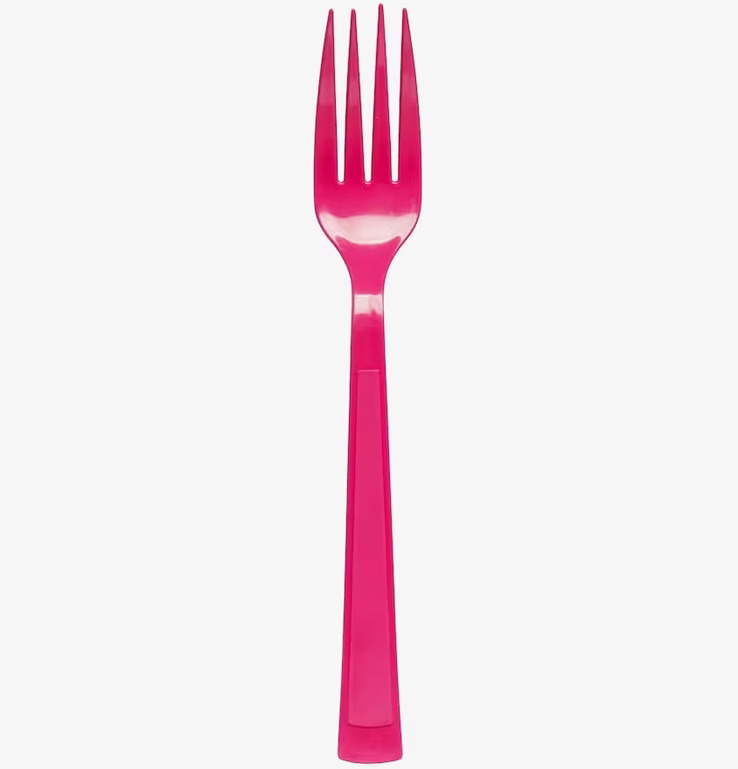 Sallad To Go Rosa från Sagaform - praktisk rosa plastgaffel