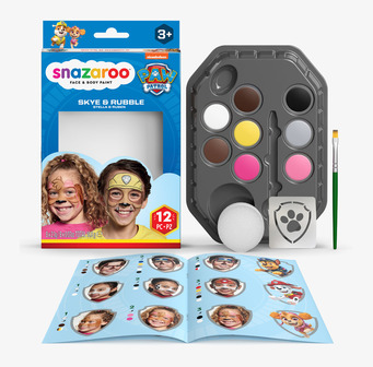 Bild av ansiktsfärg för barn med Paw Patrol-tema