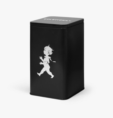 Foto av stilren och funktionell plåtburk för förvaring