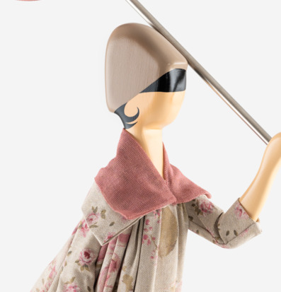 Bild av unik bordslampa med konstnärlig design