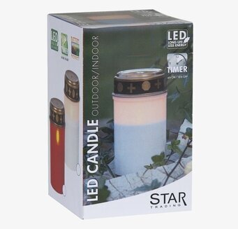 Bild av LED-ljus i naturlig miljö med timer-funktion