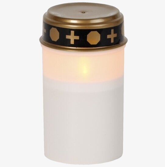 Gravljus LED Serene från Star Trading med vit plastkropp