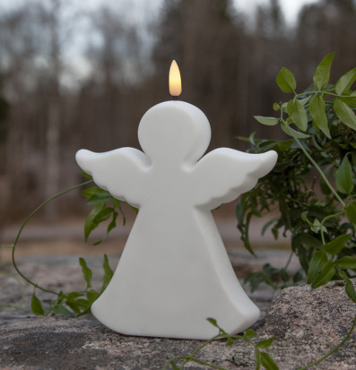 Bild av en LED-ängel med harmonisk och lugn design