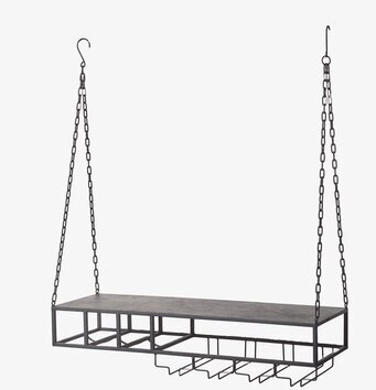 Bild av modern hängande hylla med industriell stil