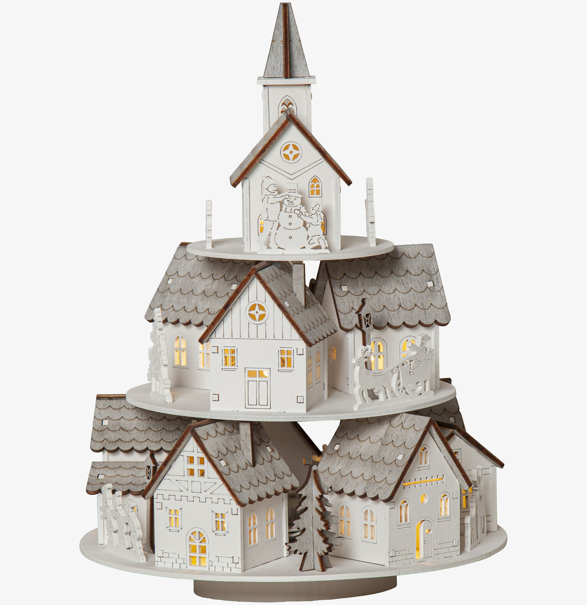 Dekoration Julby Grauberg från Star Trading i vintermiljö