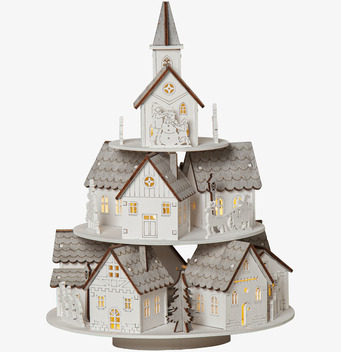 Bild av detaljerad och stämningsfull juldekoration