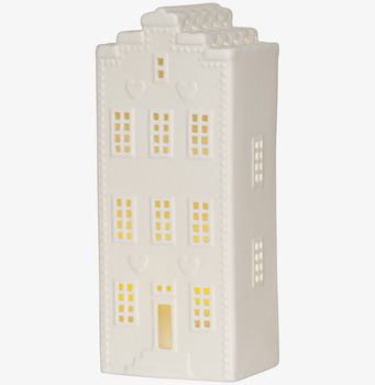 Bild av dekorativt LED-upplyst kanalhus i keramik