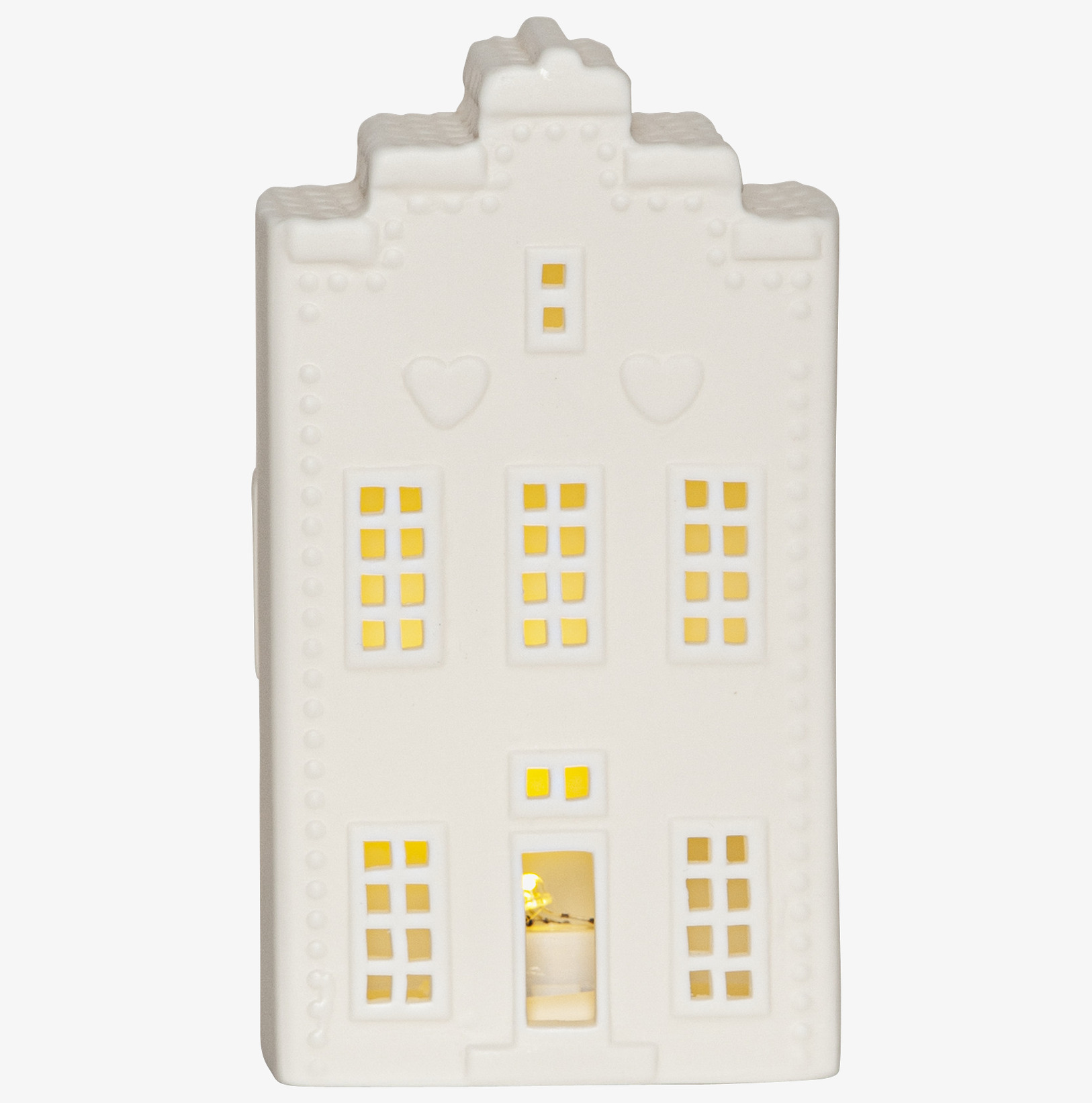 Bordsdekoration LED Kanalhus från Star Trading i vitt