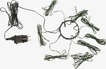 Bild av stämningsfull ljusslinga för juldekoration