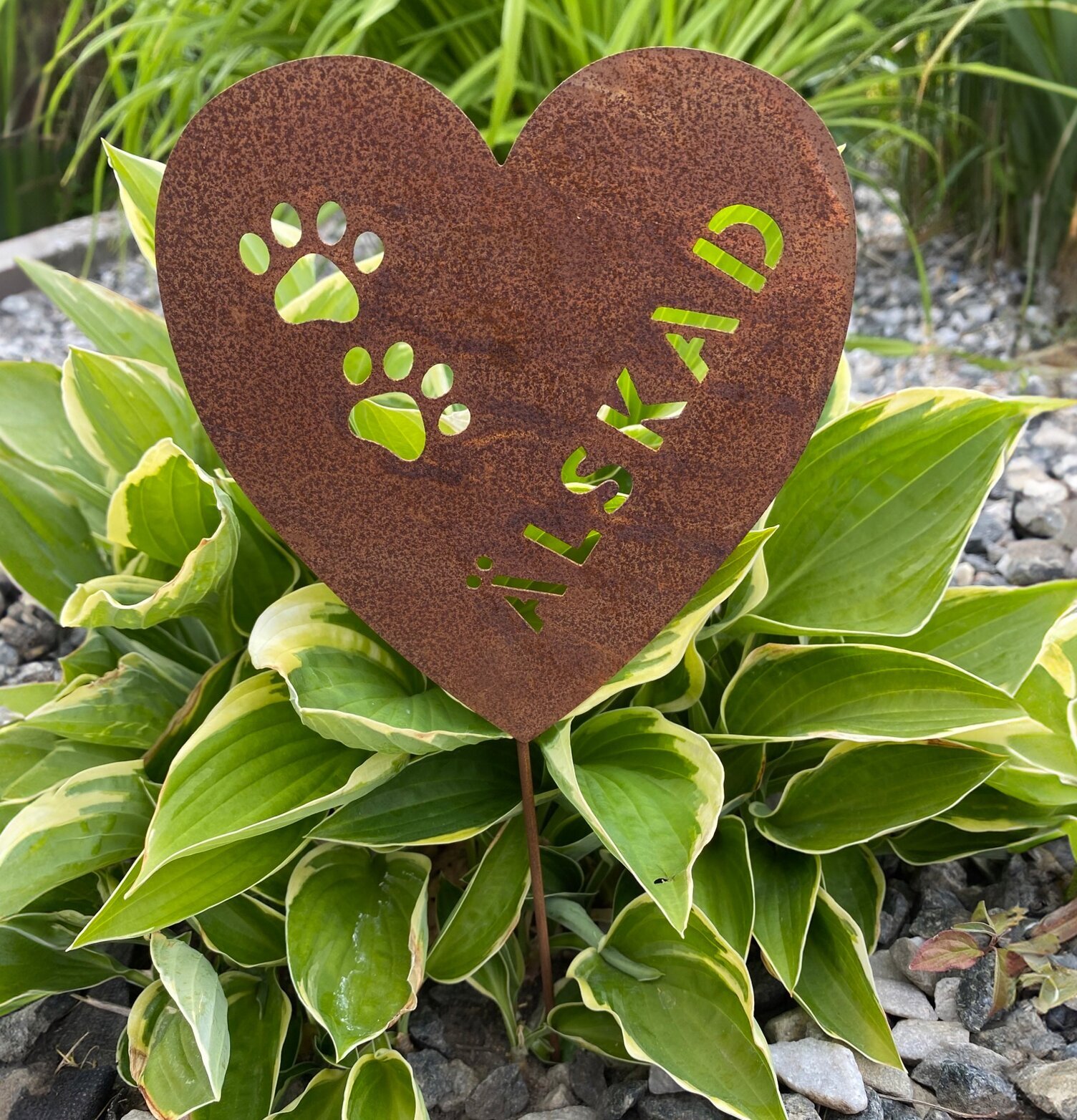 Hjärta Med Tassar - Älskad från Lind Decoration i trädgård