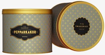 Bild av elegant pepparkaksburk med traditionell design