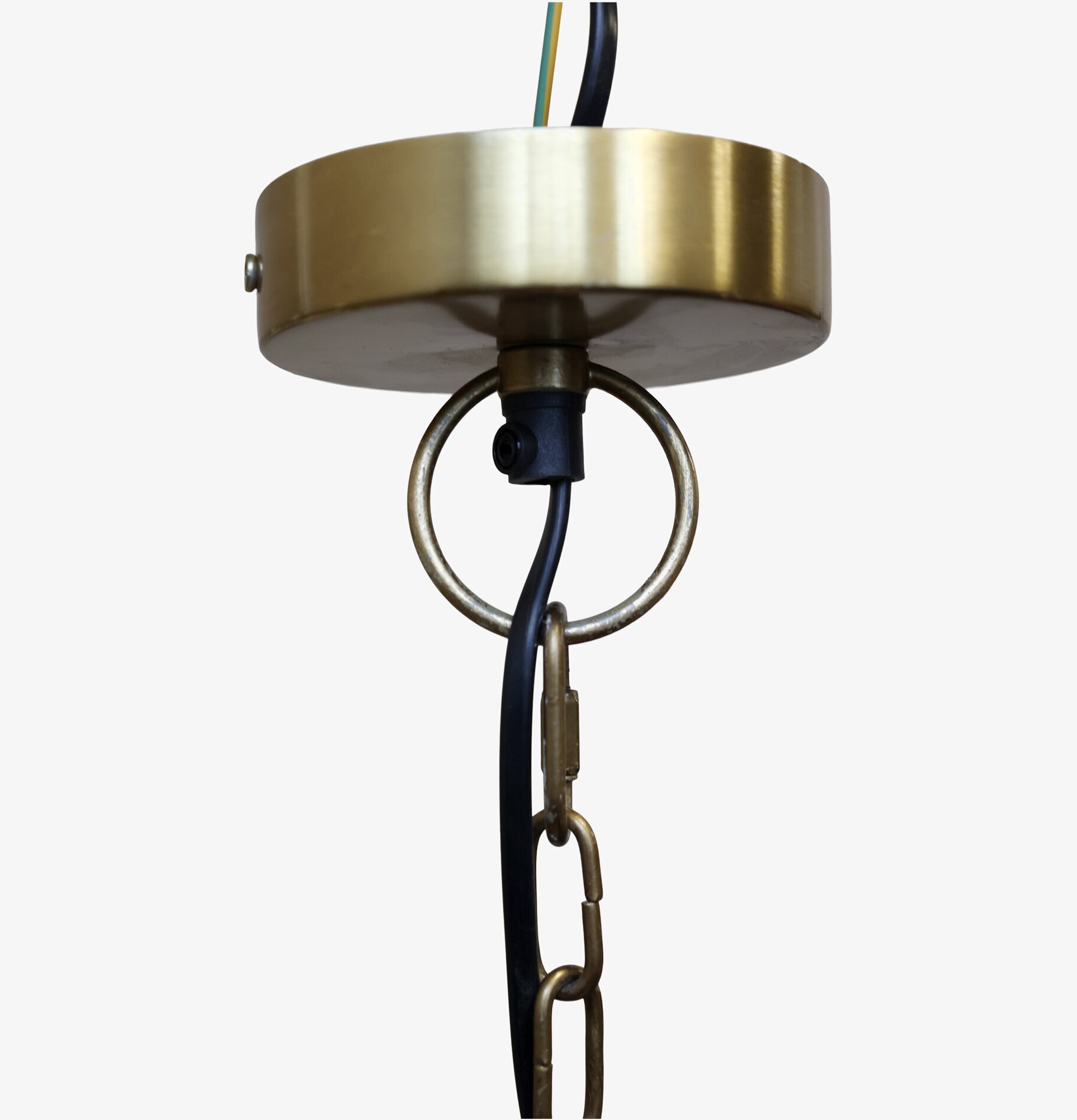 Taklampa Antik Mässing från Chic Antique med kedja och kabel