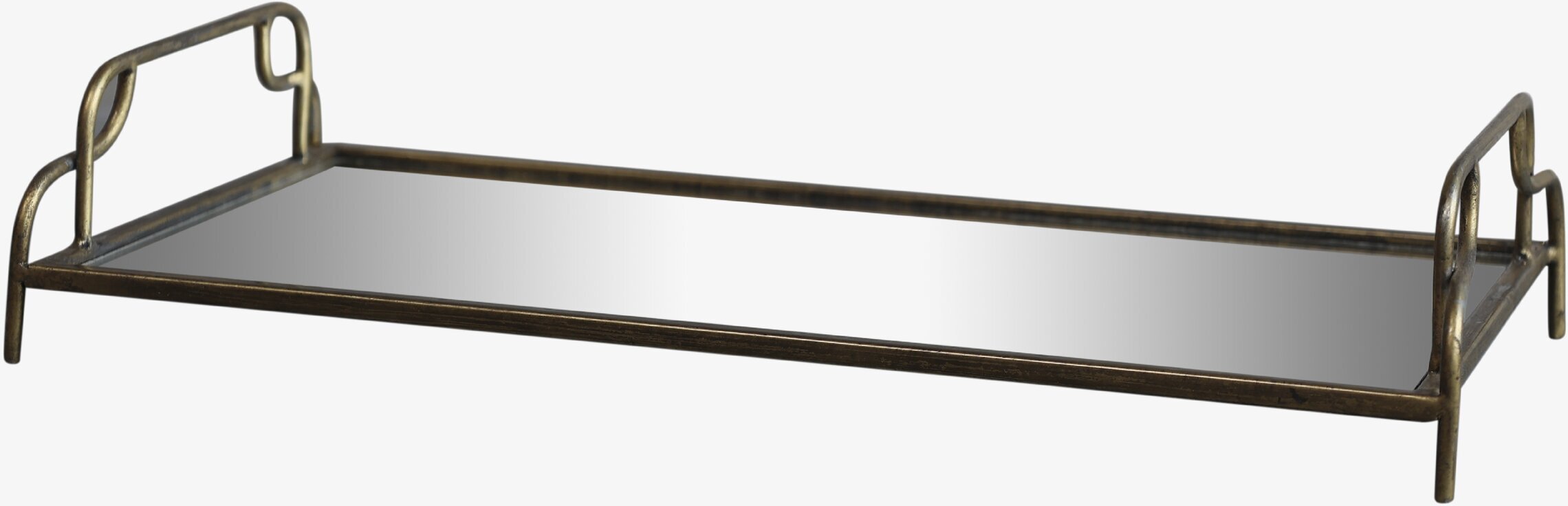 Spegelfat Antik Mässing 39.5cm från Chic Antique