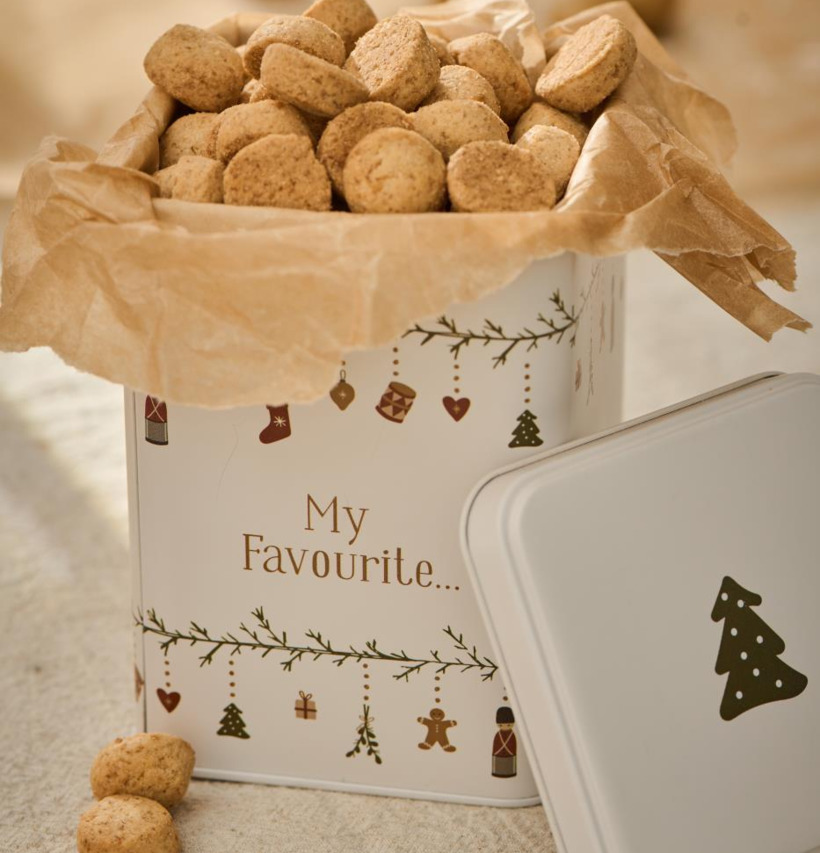 Plåtburk My Nostalgic från IB Laursen med julmotiv och kakor