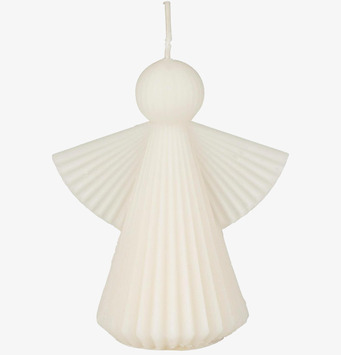 Bild av dekorativ vit ljusängel med harmonisk design