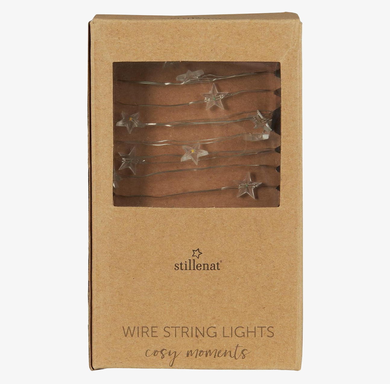 Ljusslinga Stjärnor från IB Laursen i rustik kartongförpackning