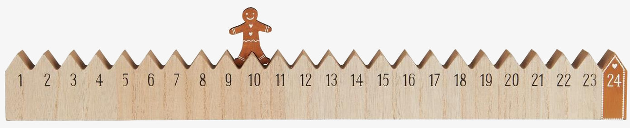 Julkalender 1-24 Pepparkaksgubbe från IB Laursen i trä