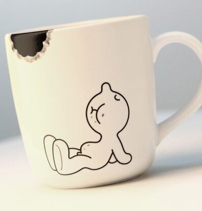 Bild av kreativ och humoristisk mugg med unik design