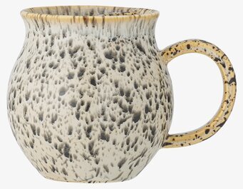 Bild av charmig stengodsmugg i grått och brunt