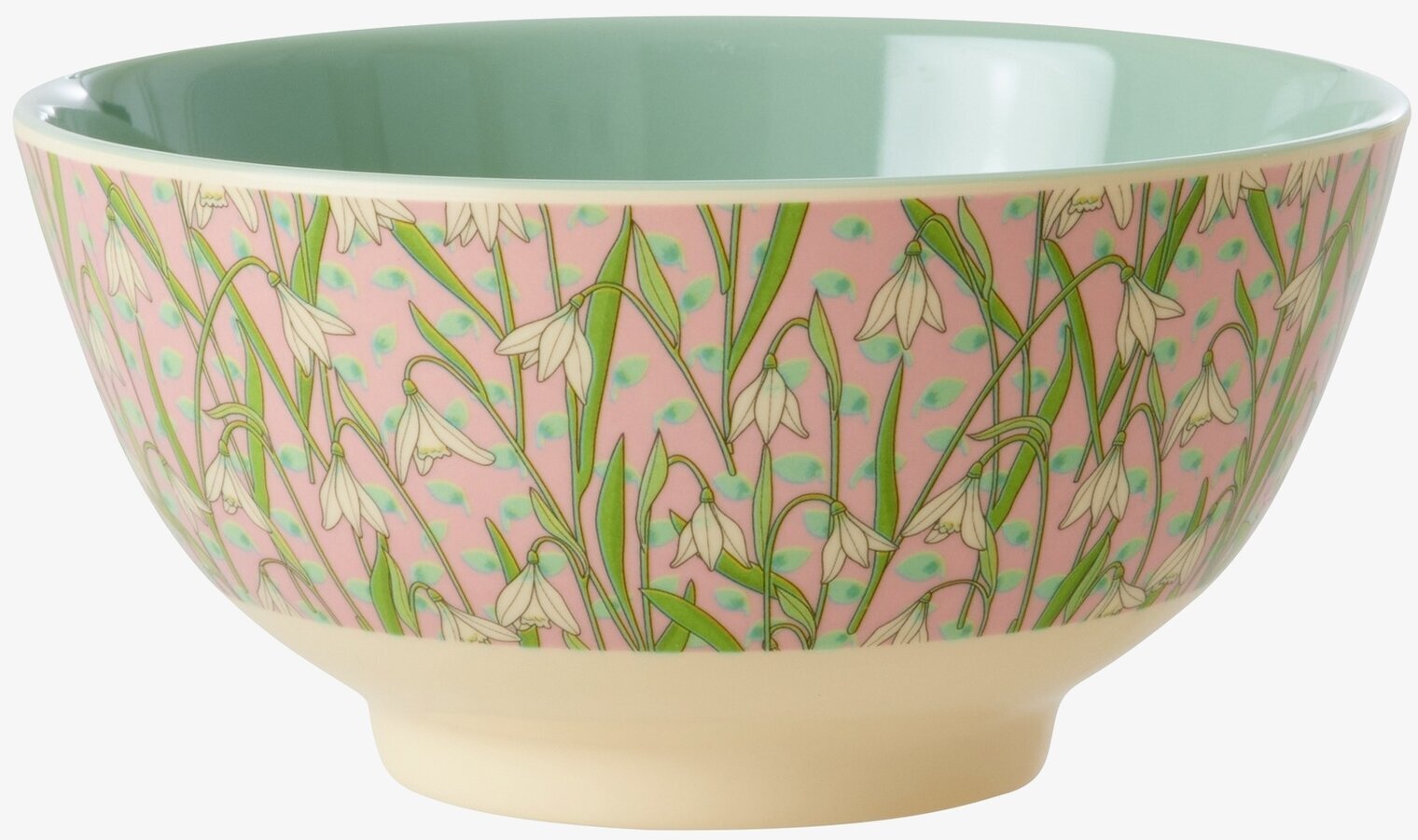 Skål New Snowdrop Print från Rice med snödroppsmönster