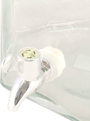 Bild av glasburk med kran - funktionell och stilren