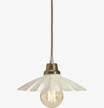 Bild av en elegant fönsterlampa i offwhite design