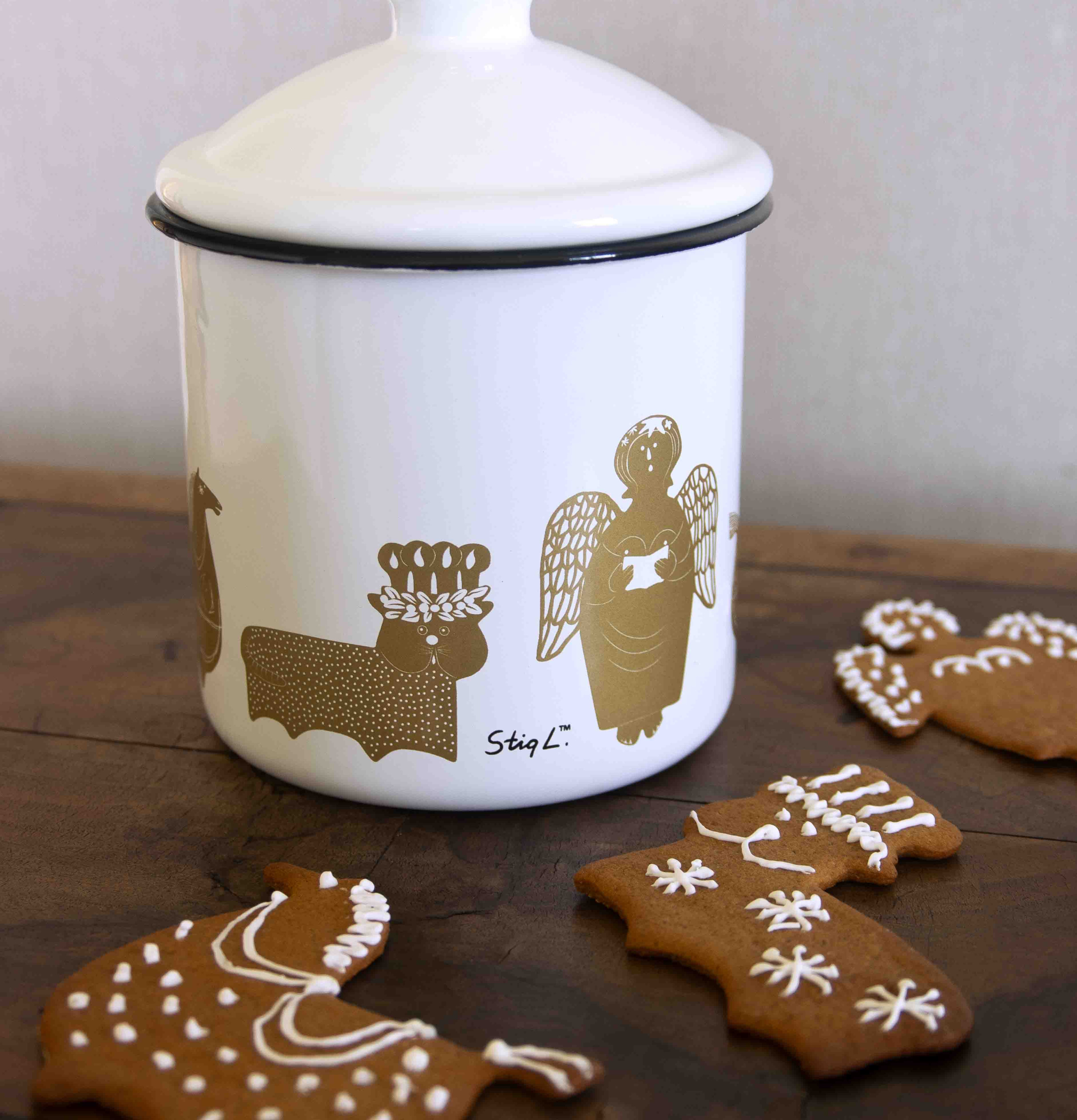 Emaljburk Gingerbread Stig L från Pluto Produkter i köket