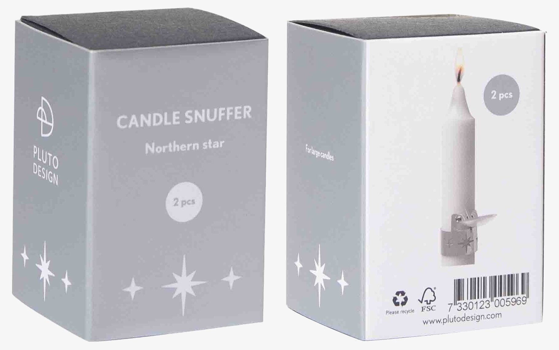 Ljussläckare Stjärna 2-Pack från Pluto Produkter