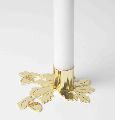 Bild av elegant ljusstake med naturinspirerad design