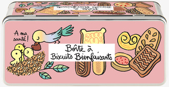 Bild av livfull och lekfull plåtburk för kakor