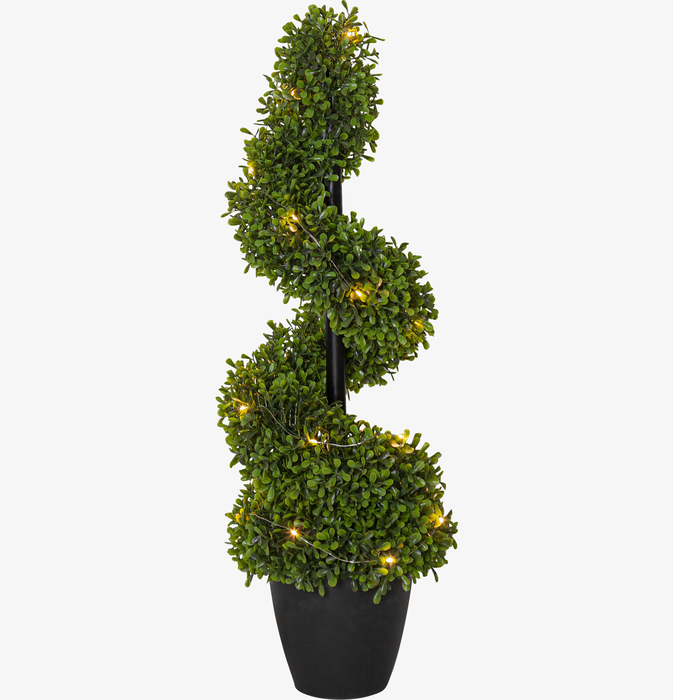 Dekorationsträd Buxbom från Star Trading med LED-lampor