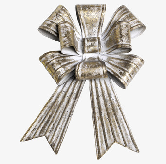 Bild av antik rosett med mässingsfinish och patina