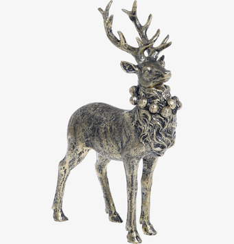 Foto av mässingsren med antik finish och bjällror