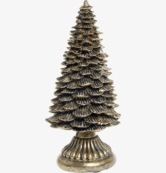 Bild av dekorativ julgransfigur i antik mässing