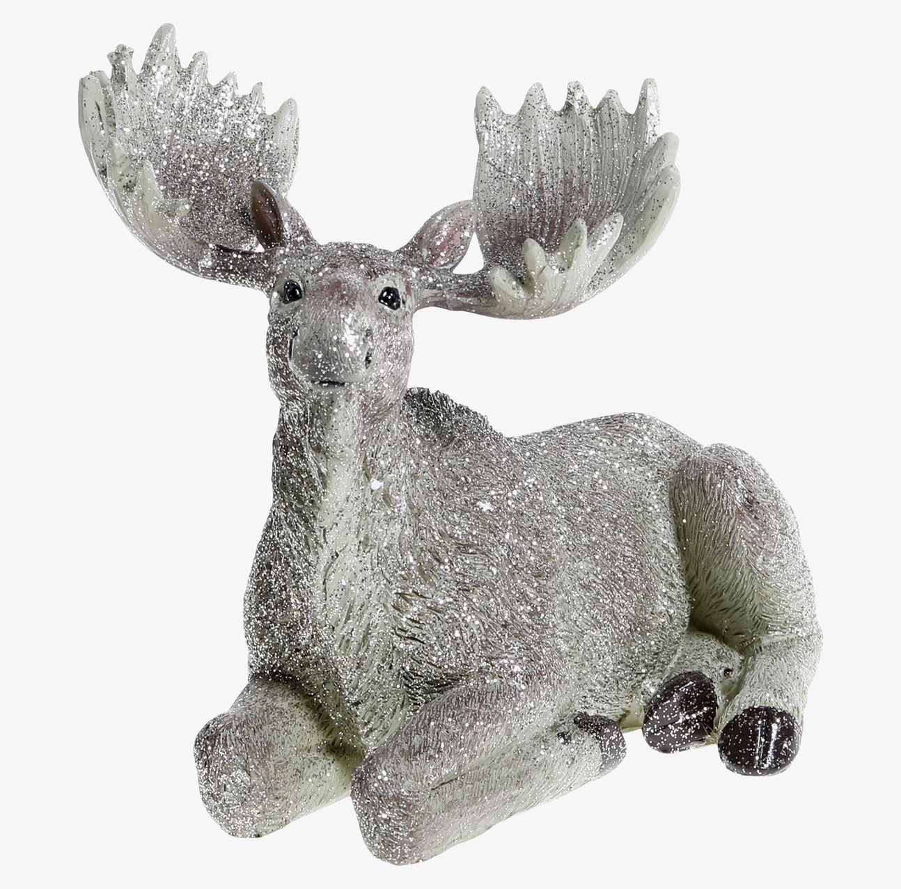 Glittrande Älg Verte från Chic Antique med silverglitter